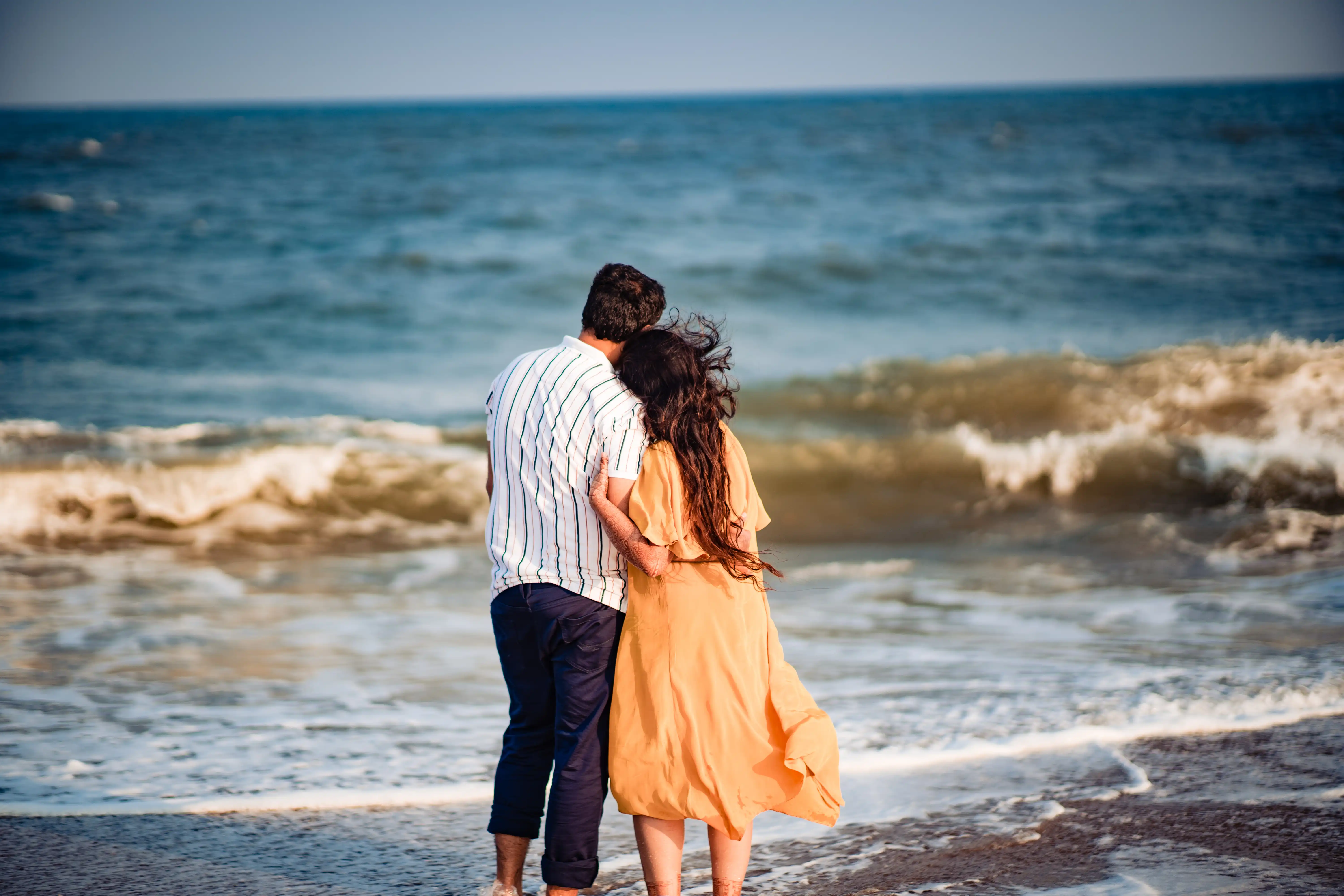 Beach pre wedding photography Bangalore